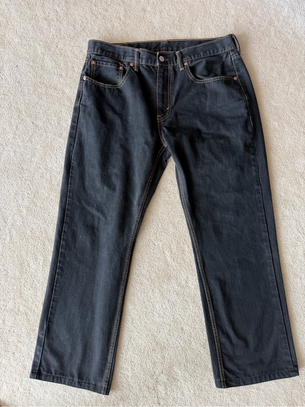 Levi's 559 Men's Dark Black Straight Jeans